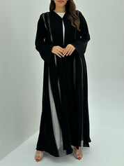 C 1800 Black Lace Abaya