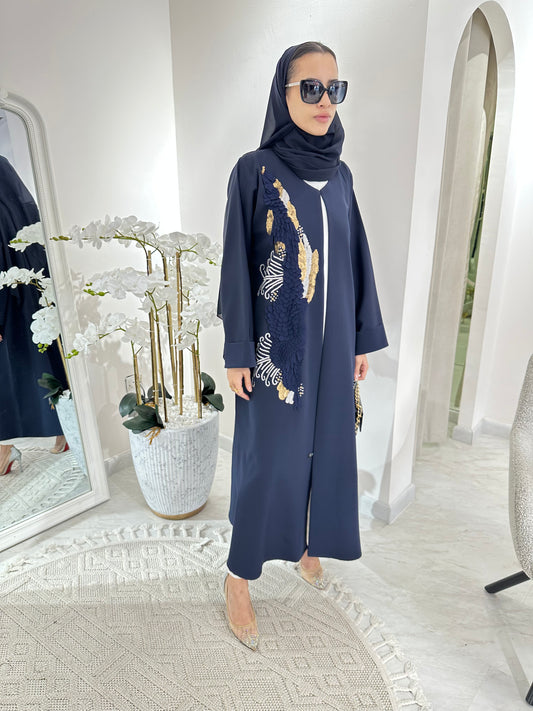 C RTW Blue Summer Eid Abaya 01