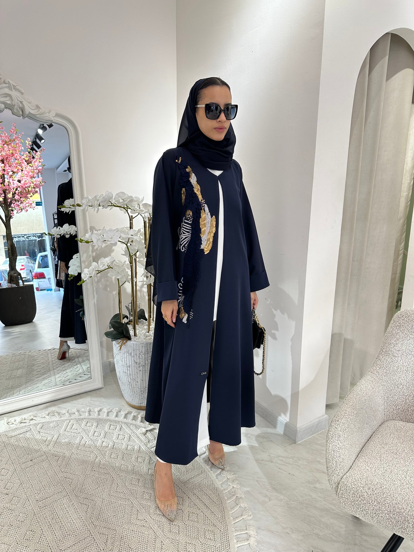 C Blue Summer Eid Abaya 01