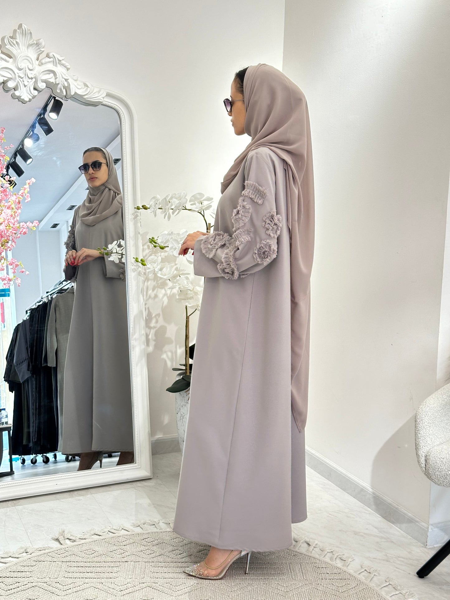 C 0358 Dark Beige Abaya