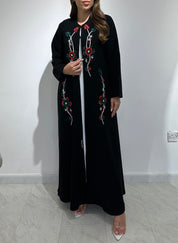 C RTW 1558 Emirati Embroidered Beaded Abaya