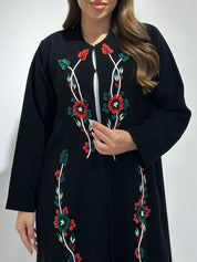 C RTW 1558 Emirati Embroidered Beaded Abaya