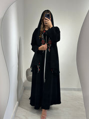C RTW 1558 Emirati Embroidered Beaded Abaya
