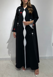 C 1560 Emirati Embroidered Beaded Abaya