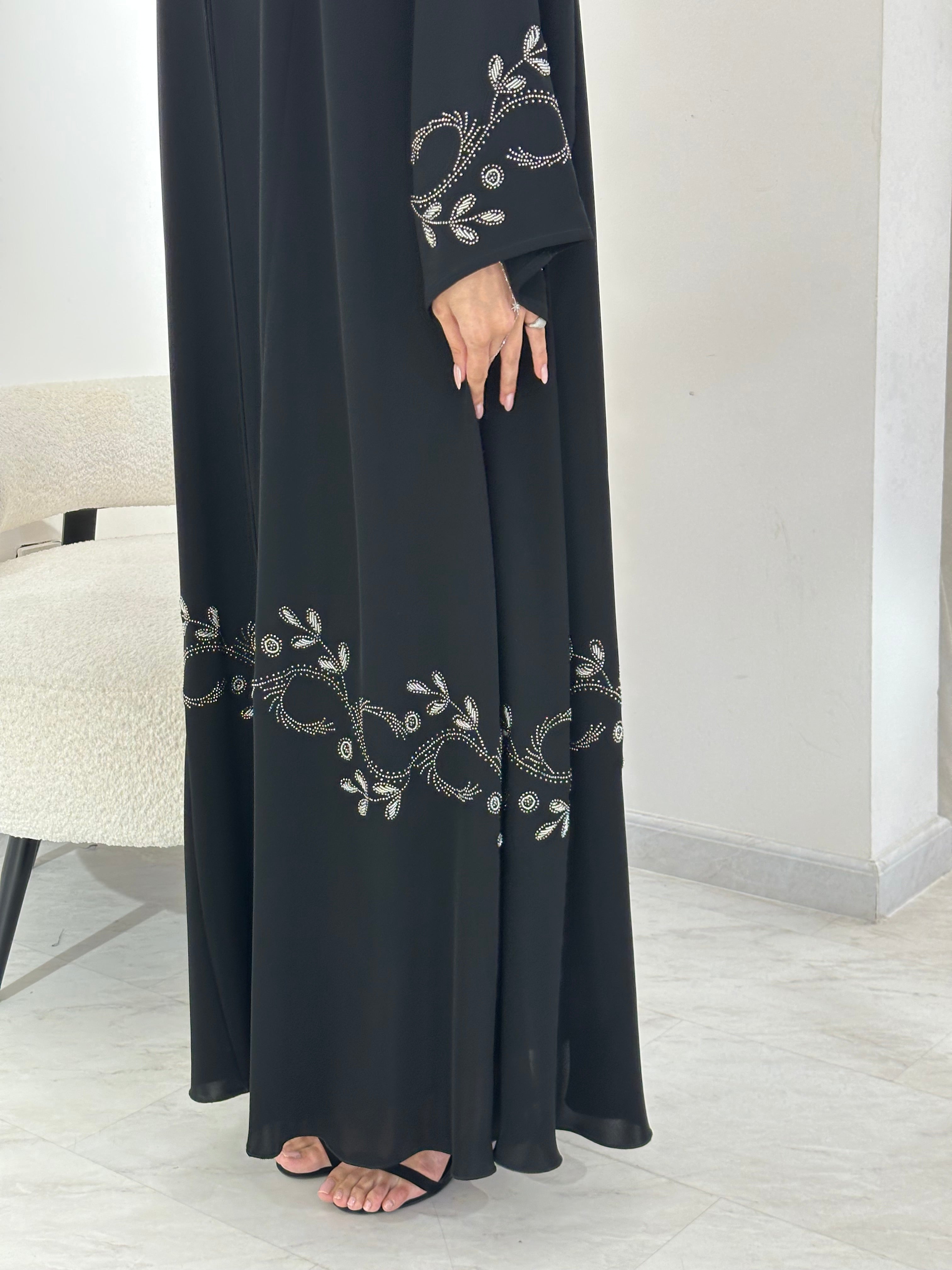 C 0866 Black Eid Abaya