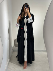 C 1560 Emirati Embroidered Beaded Abaya