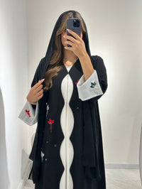 C 1560 Emirati Embroidered Beaded Abaya - XS / 49