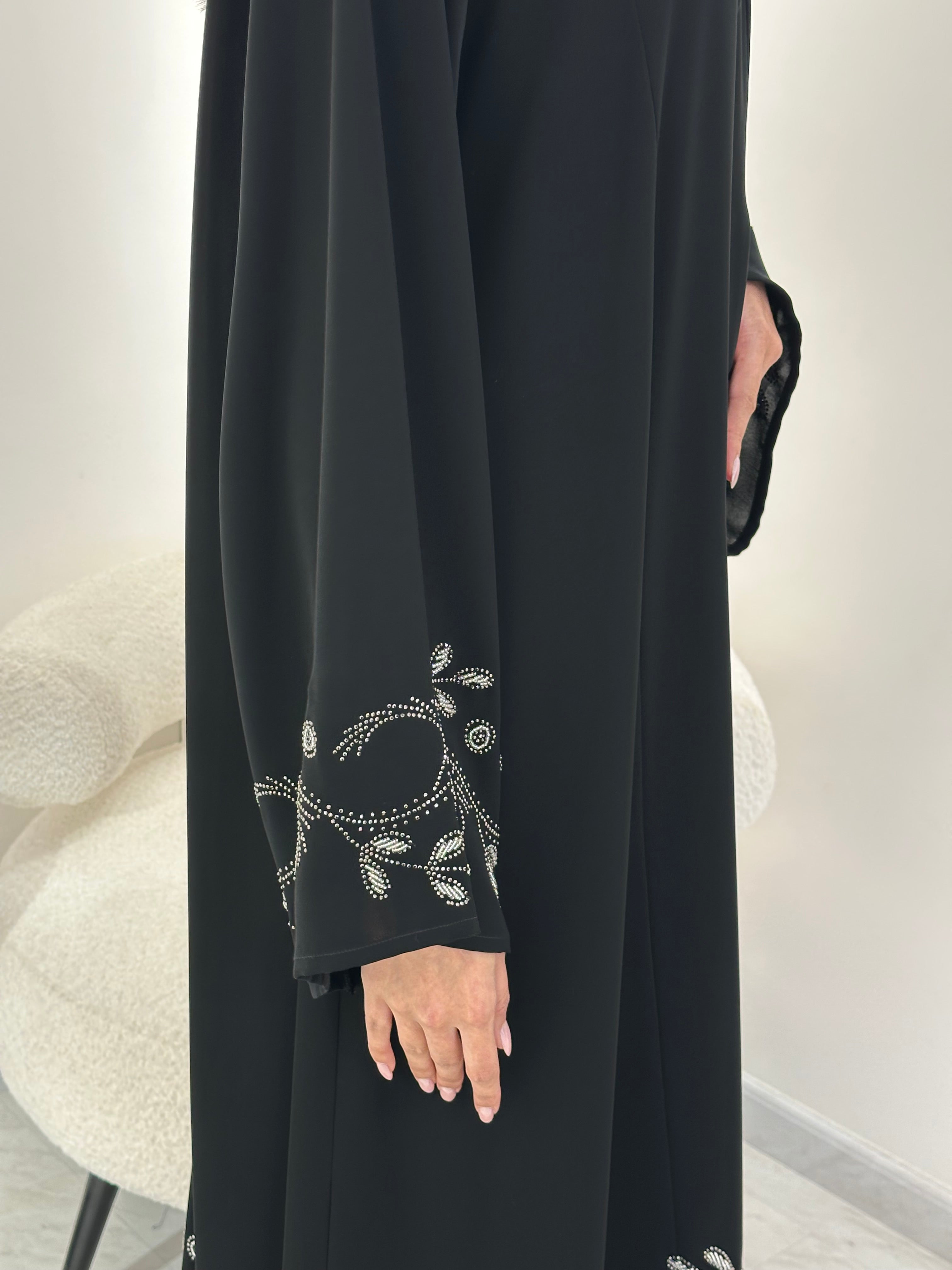 C 0866 Black Eid Abaya