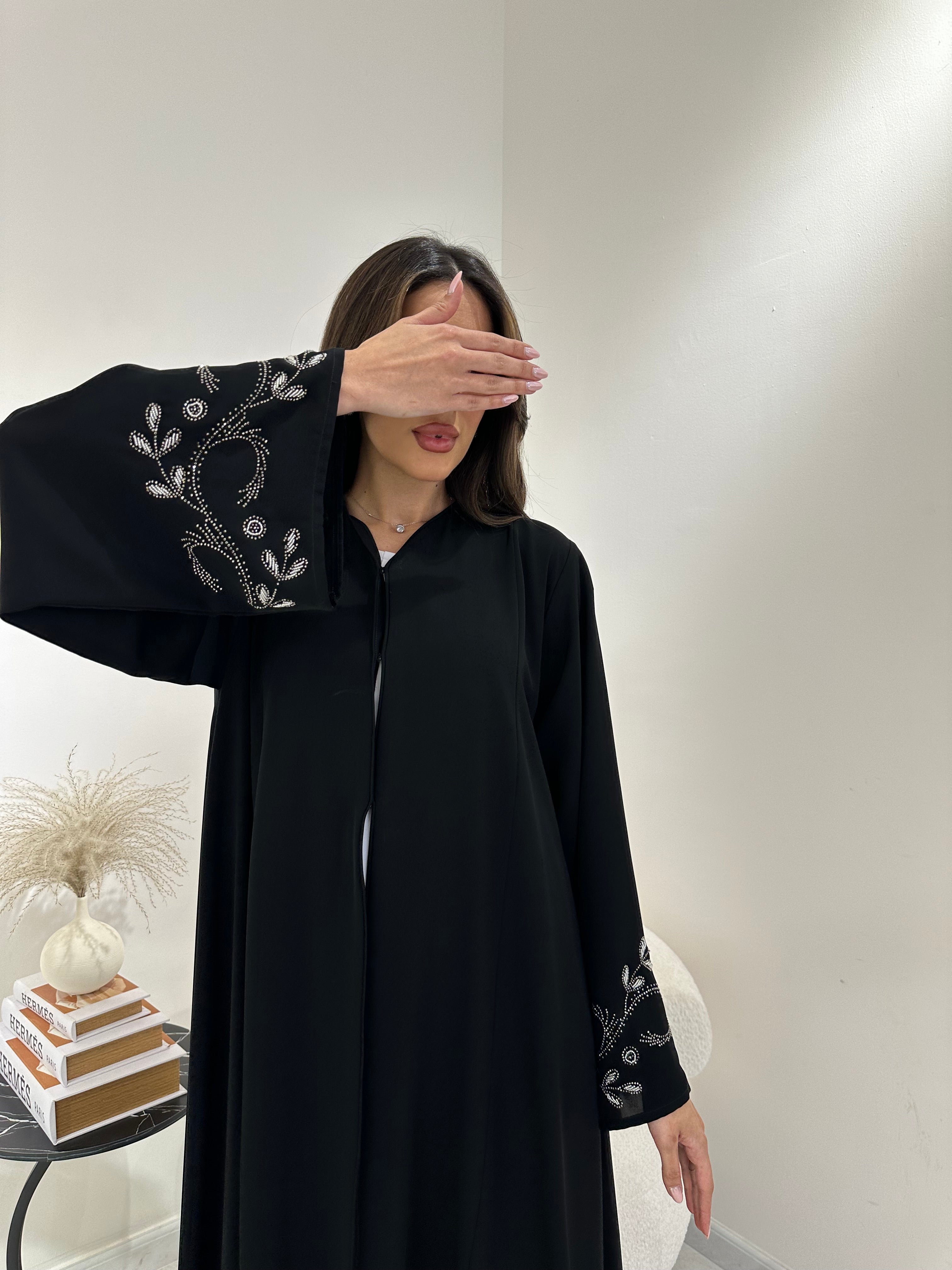 C 0866 Black Eid Abaya