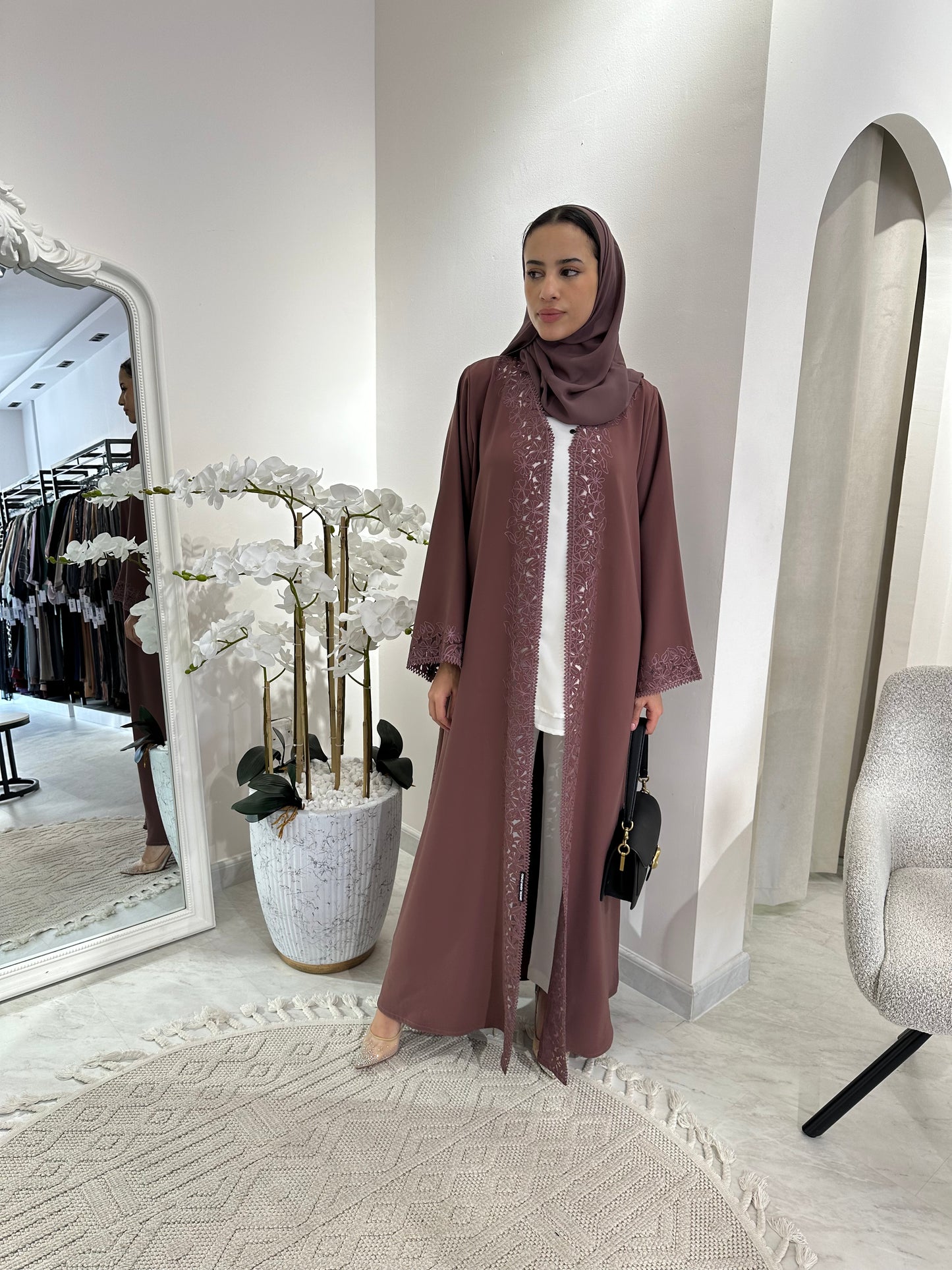 C RTW Purple Floral Eid Abaya