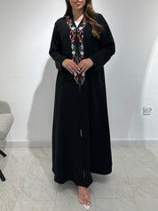 C 1561 Emirati Embroidered Beaded Abaya
