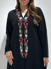 C 1561 Emirati Embroidered Beaded Abaya