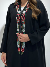 C 1561 Emirati Embroidered Beaded Abaya
