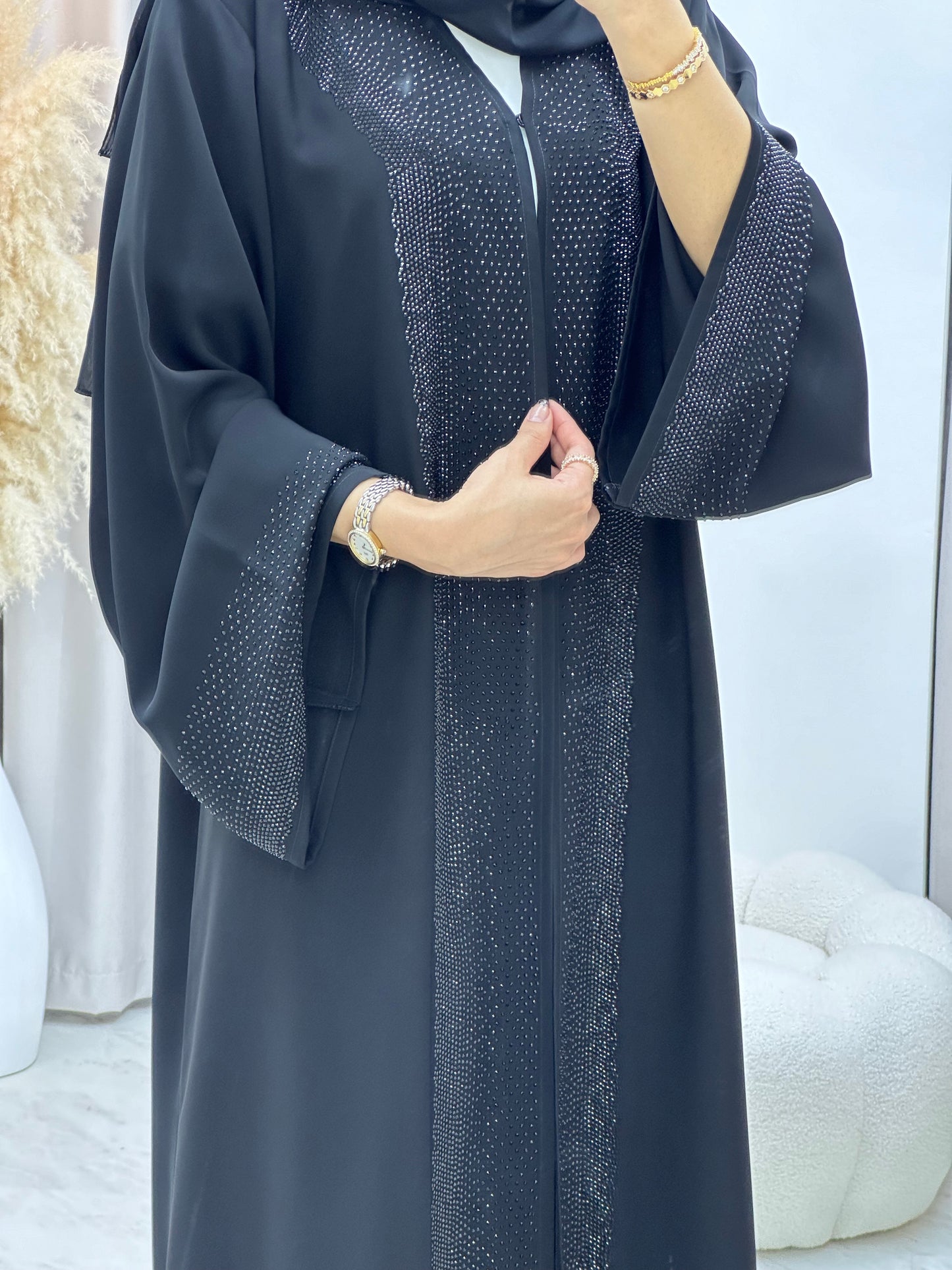 C 0174-01 Black Abaya