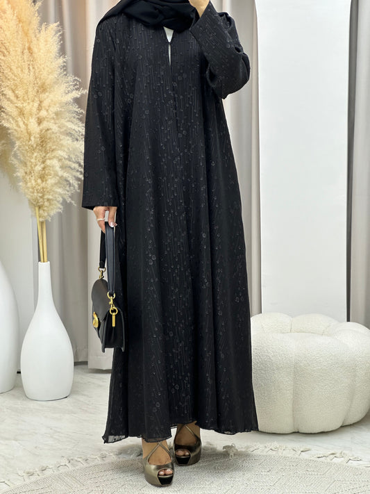 C 0185 Black Dots Abaya