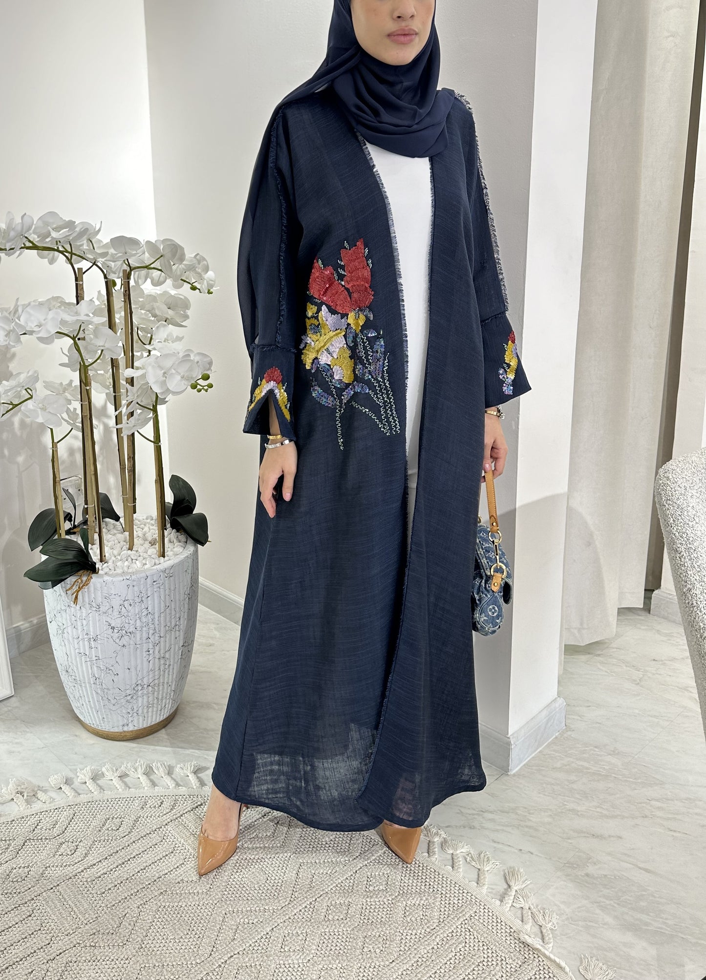 C RTW Summer Bisht Sequins Eid Abaya