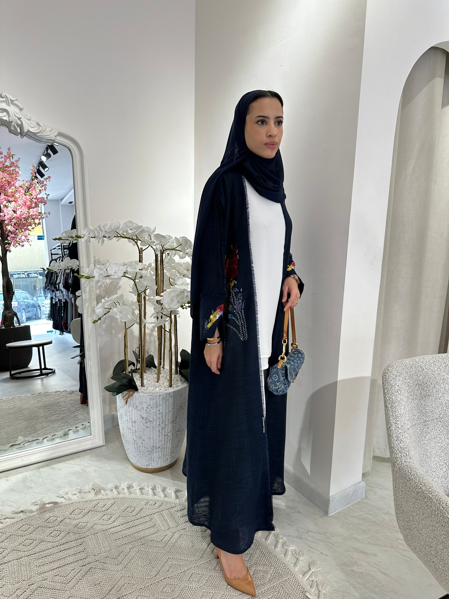 C RTW Summer Bisht Sequins Eid Abaya