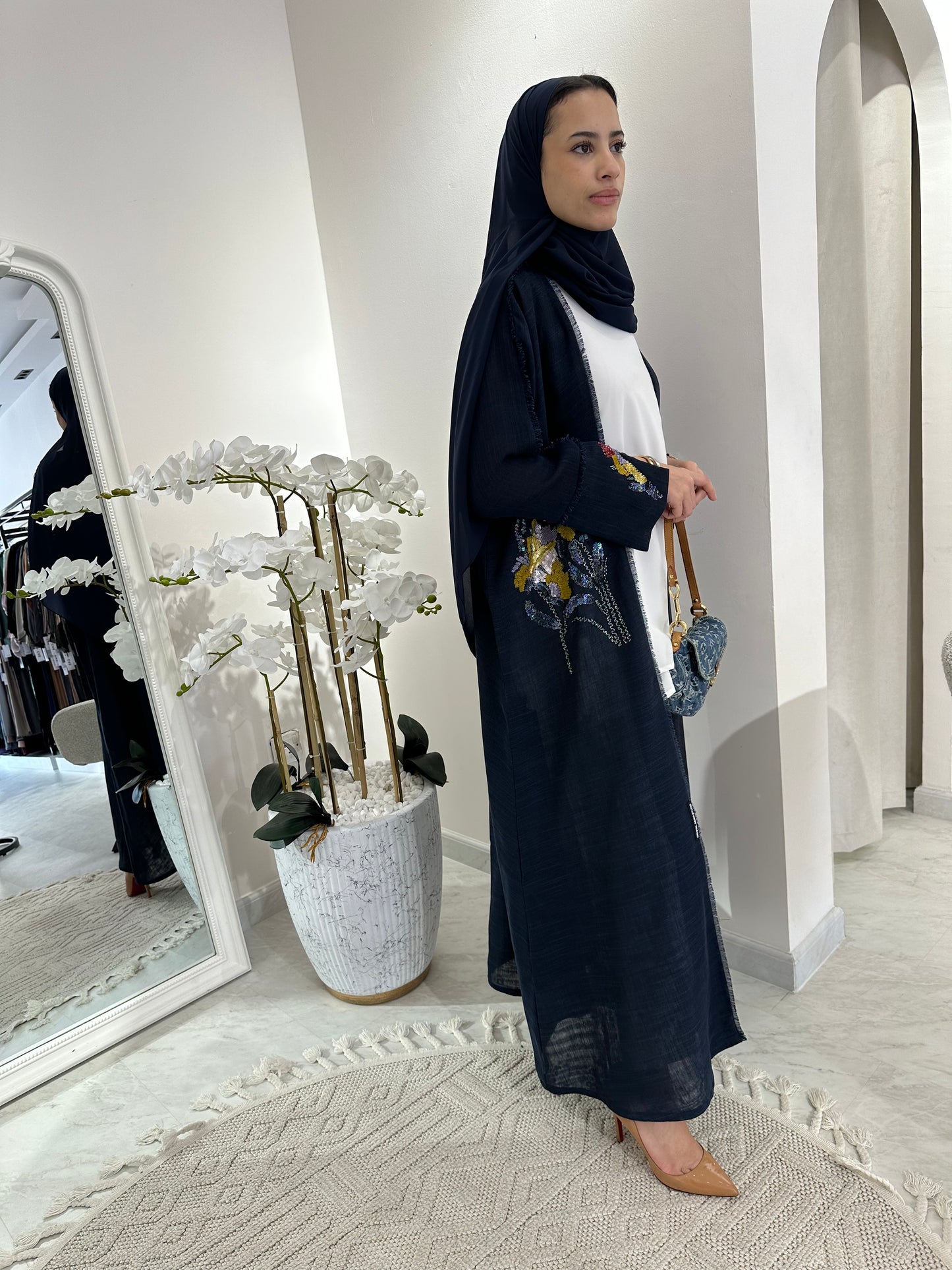 C RTW Summer Bisht Sequins Eid Abaya