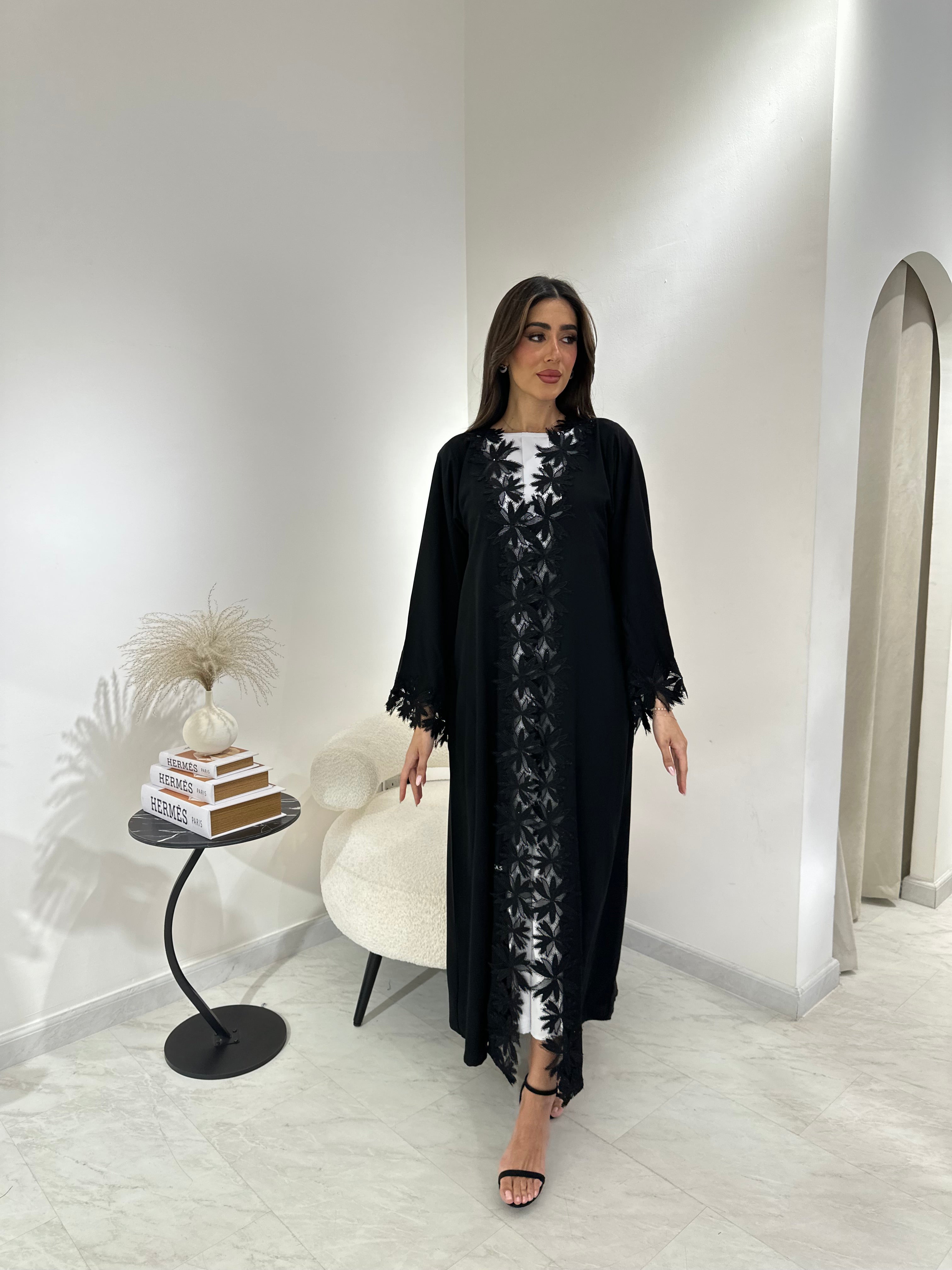 C 0869 Lace Eid Abaya