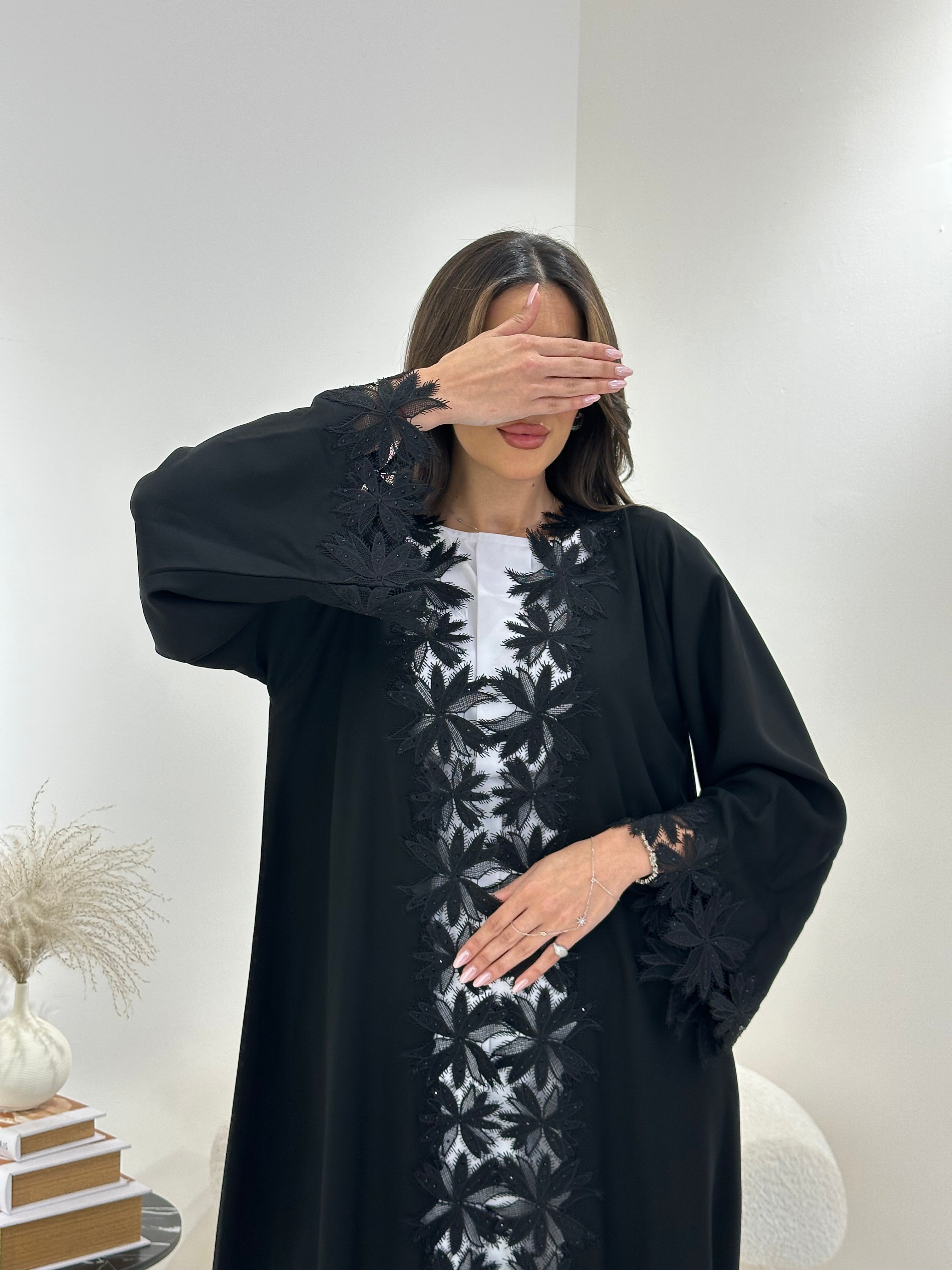 C 0869 Lace Eid Abaya