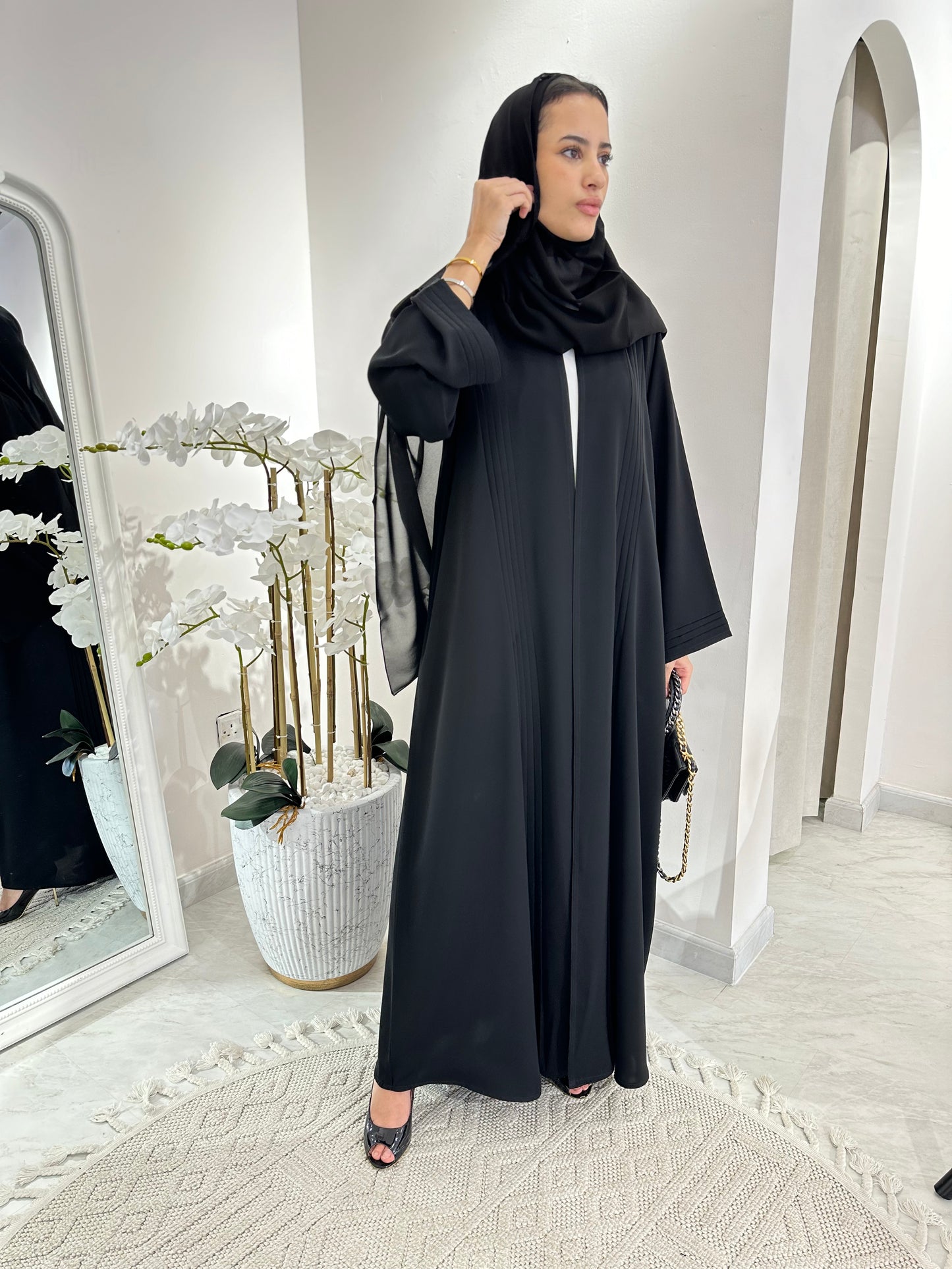 C Black Summer Eid Abaya 12