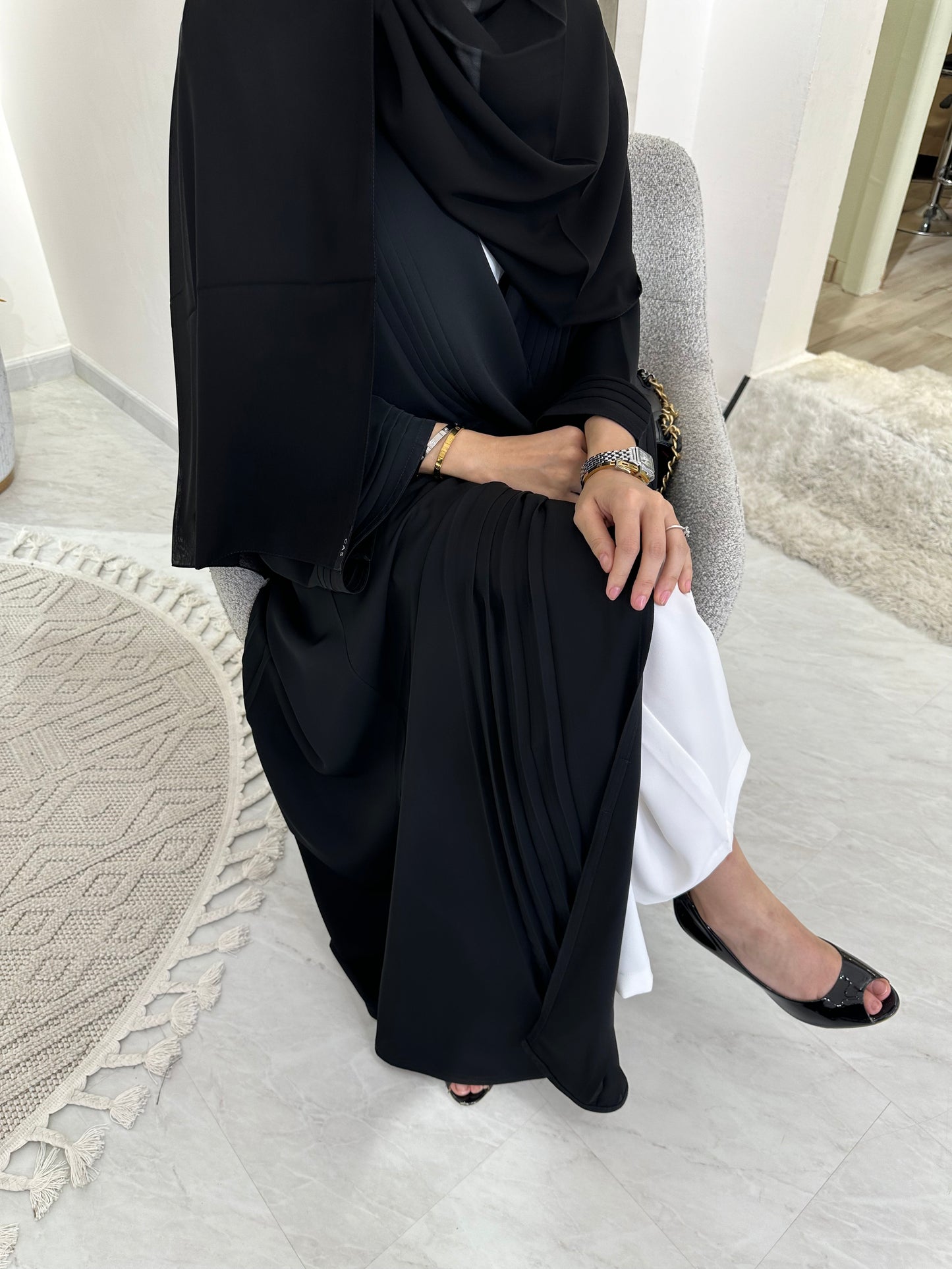 C Black Summer Eid Abaya 12