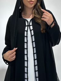 C 1571 Black Abaya - XS / 49