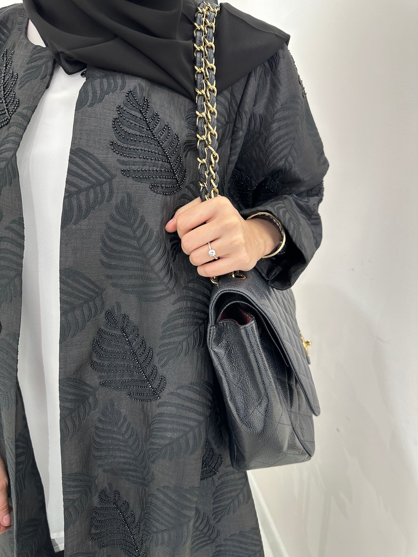 C Black Summer Eid Abaya 15