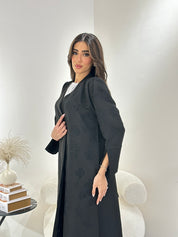 C 0871 Black Coat Abaya