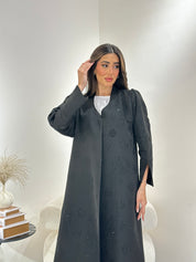 C 0871 Black Coat Abaya