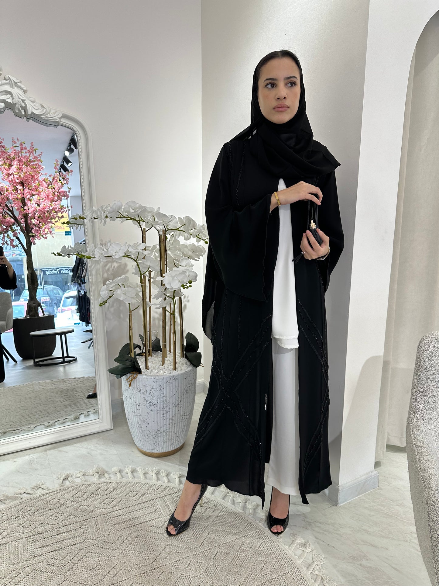 C RTW Black Summer Eid Abaya 18