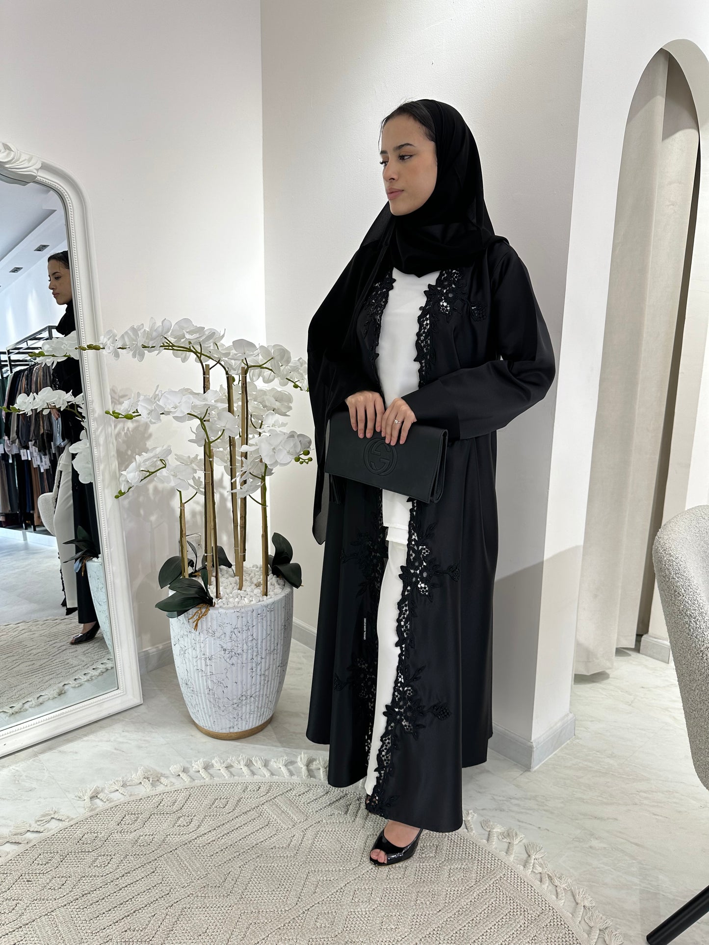 C RTW Black Summer Eid Abaya 19