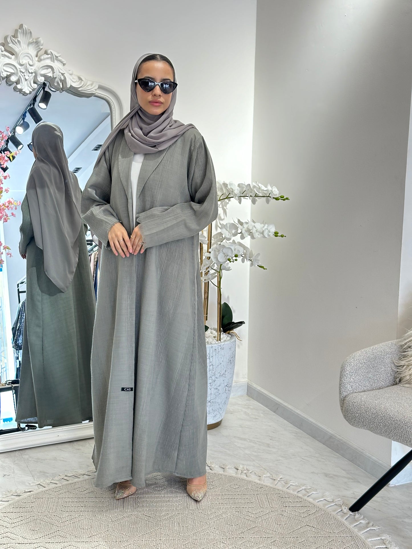 C 0368-04 Tan Coat Abaya