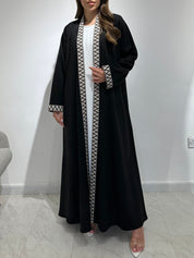 C 1577 Black Velvet Abaya