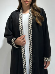 C 1577 Black Velvet Abaya