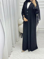 C 1525 Black work Abaya