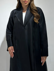 C 1579 Black Embroidered Abaya