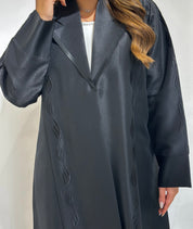 C 1579 Black Embroidered Abaya