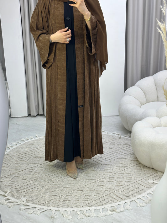 C Caramel Marble Premium Abaya