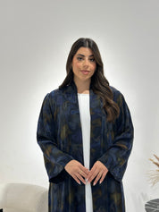 C 1348 Blue Gold Abaya