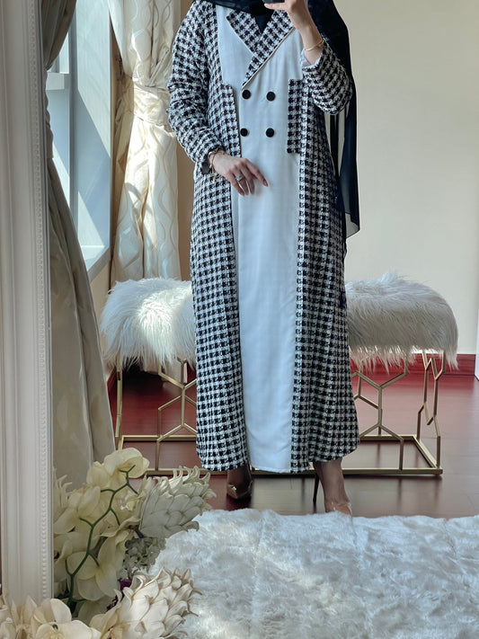 C-RTW-Black-White-Tweed-Abaya-2023