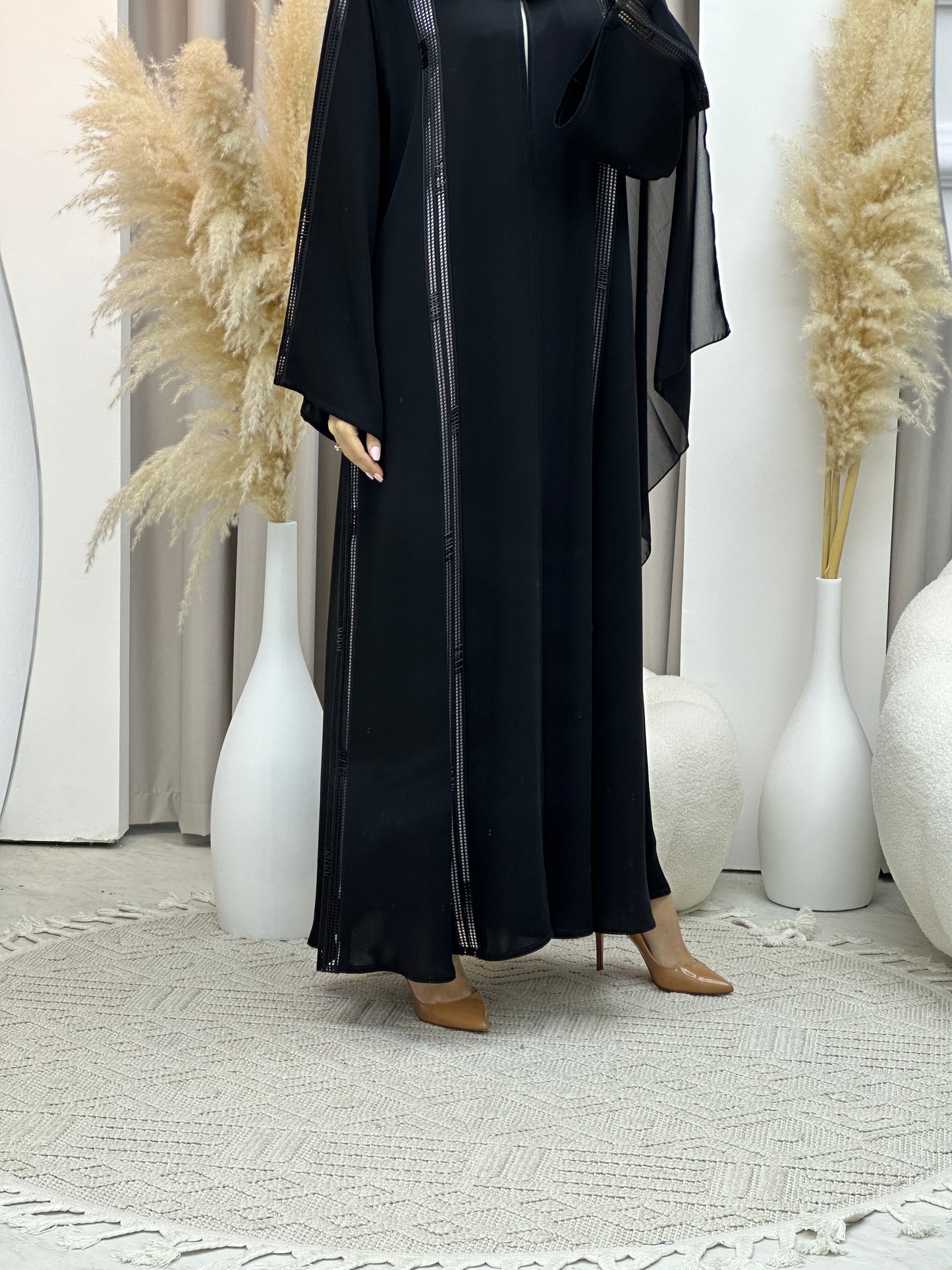 C RTW Ramadan Black Eid Abaya 64