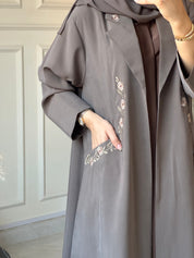 C RTW 0883 Brown Coat Abaya