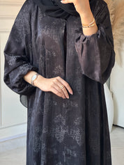 C RTW 0880 Black Printed Abaya