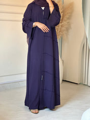 C 0882 Dark Purple Abaya