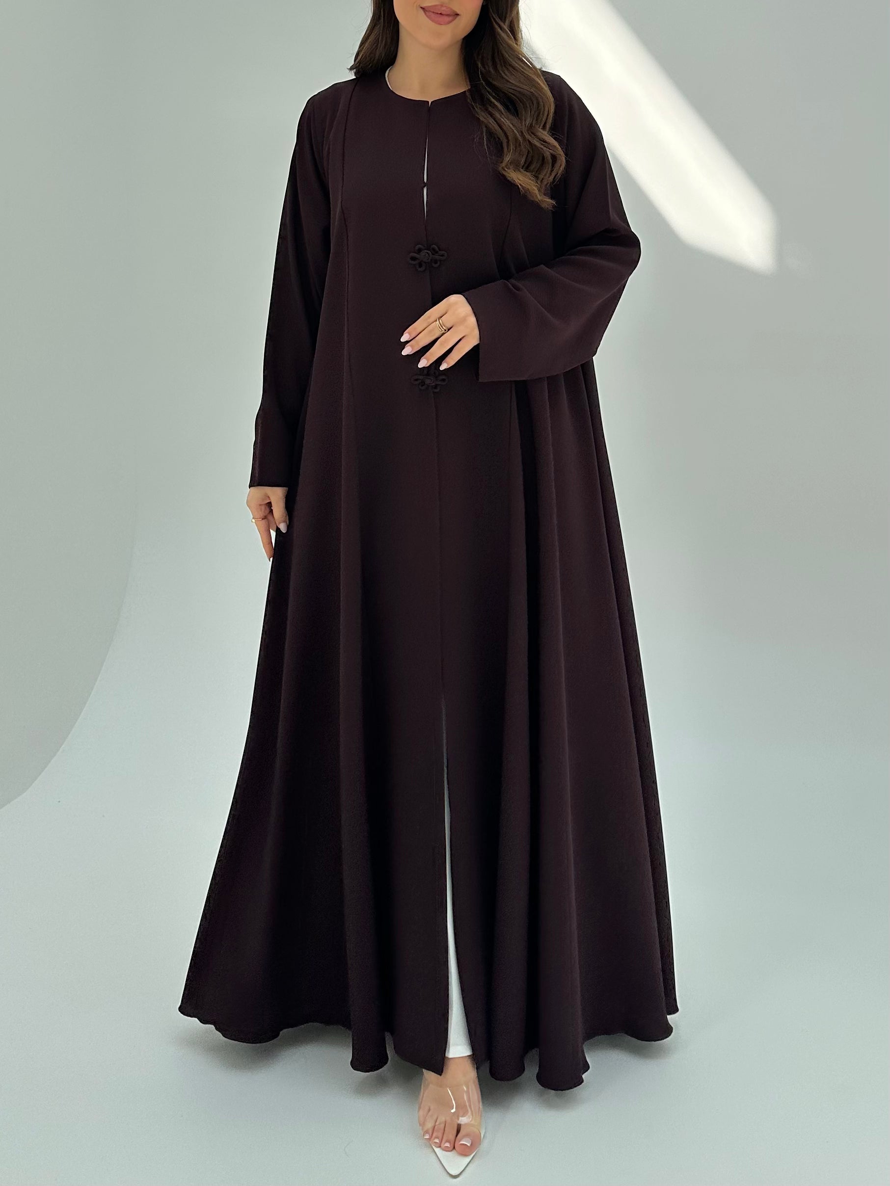 C 1855 Chocolate Brown Abaya