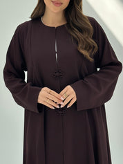 C 1855 Chocolate Brown Abaya
