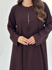 C 1855 Chocolate Brown Abaya