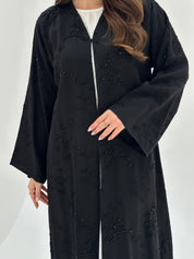 C 1856 Black Beaded Abaya