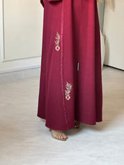 C 0884 Red Eid Abaya
